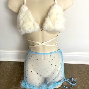 Iheartraves J Valentine Set Top/Mesh Skirt